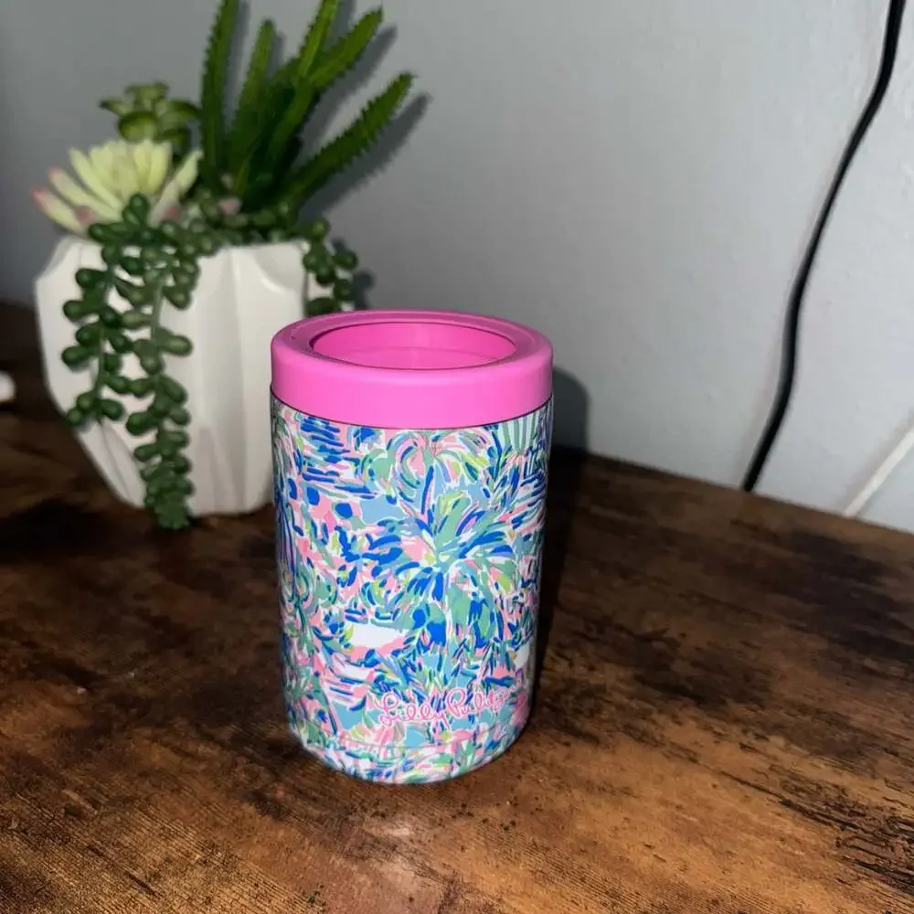 Lilly Pulitzer Insulated Can Cooler/Tumbler in Ibiza Cabana Print